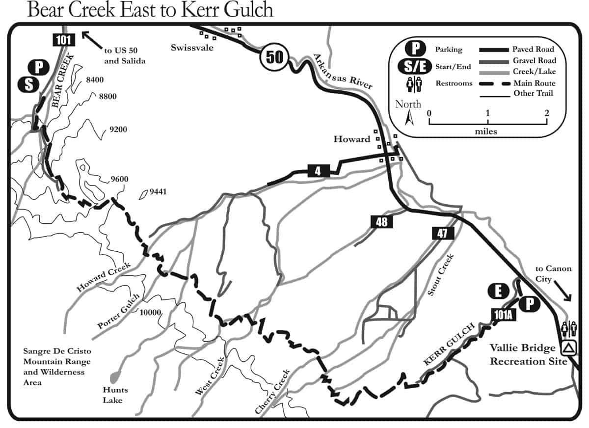 Bear Creek East to Kerr Gulch - Buena Vista & Salida, Colorado Visitor ...