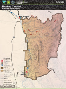 Browns Canyon National Monument Map - Buena Vista & Salida, Colorado ...